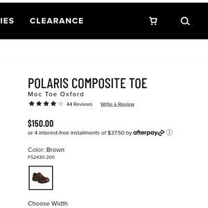 Florsheim Safety Toe Walking Shoe (Polaris Moc Toe